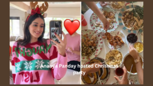 Ananya Panday celebrates Christmas at Her New Home with Friends